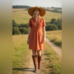 DEAR striped Anthropologie dress